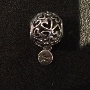 Pandora- Openwork Love Hearts Charm